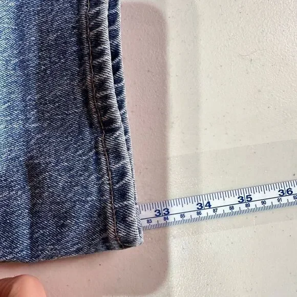 MADEWELL Women's The Tall '90s Straight Enmore Blue Wash Jean Jeans size 33T - Picture 13 of 13